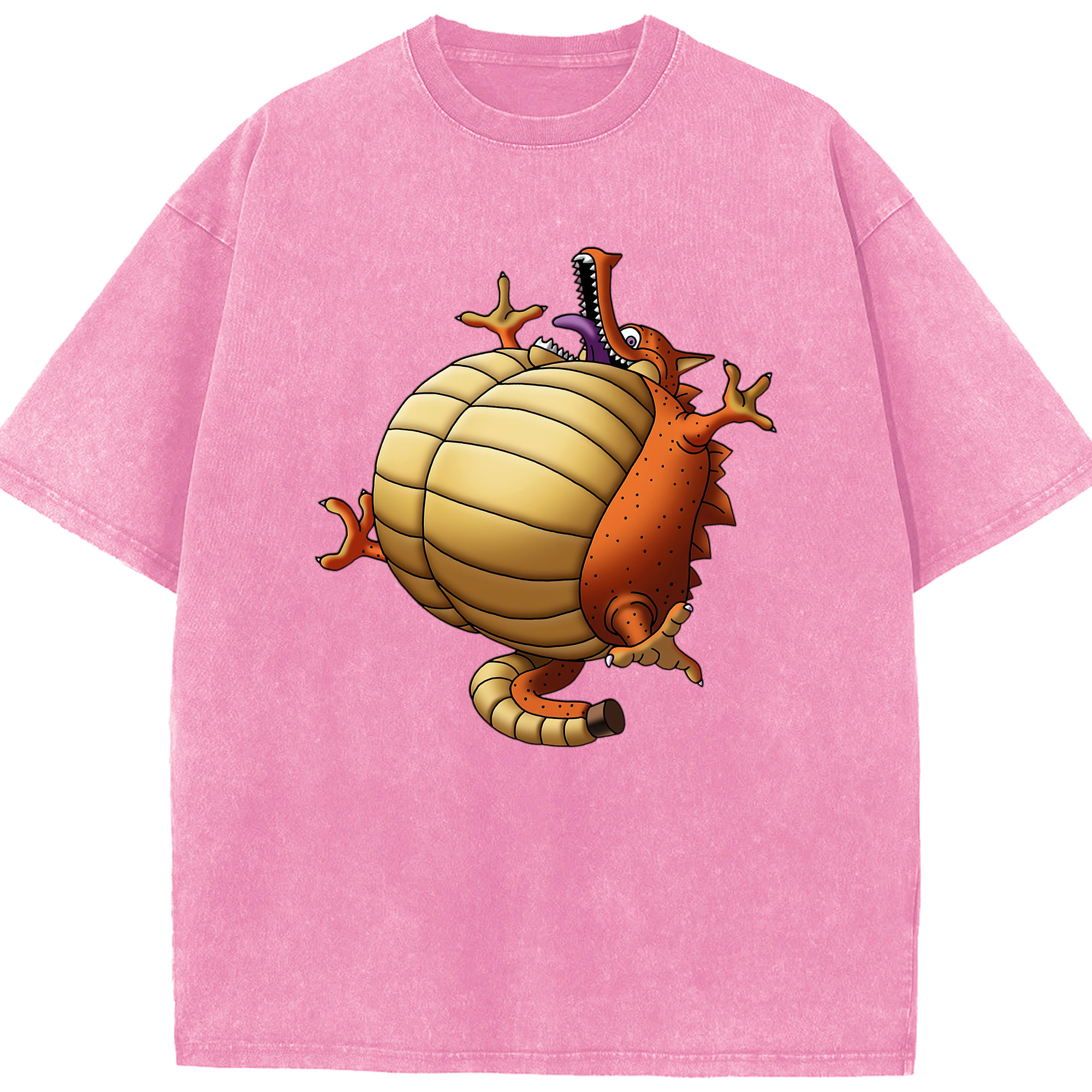 （画像用） ドラゴンクエスト Doragon Kuesuto Dragon Quest 綿100% ヴィンテージ風 半袖Tシャツ（フロントプリント）